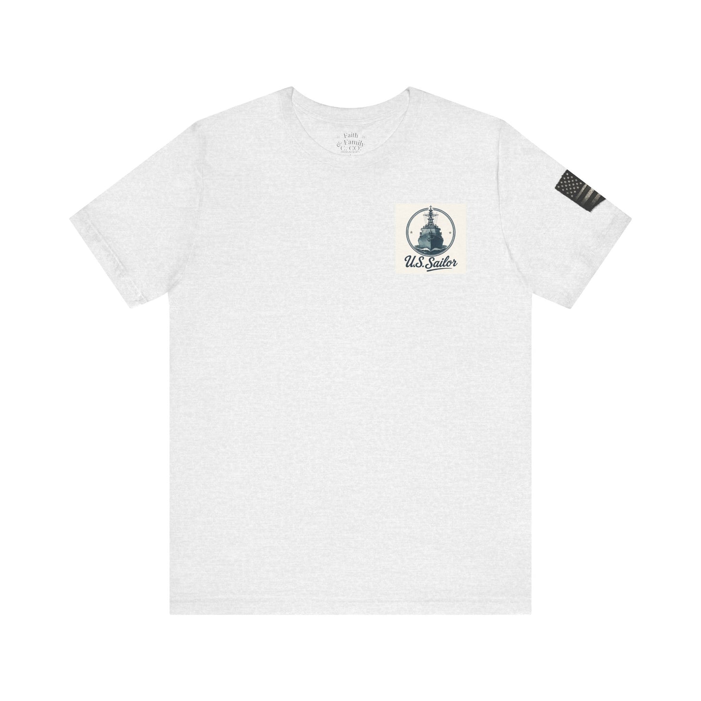 Nautical Tribute Tee - U.S. Sailor - Ocean Lover Gift, Navy Pride, Maritime Apparel, Casual Wear, Adventures Await