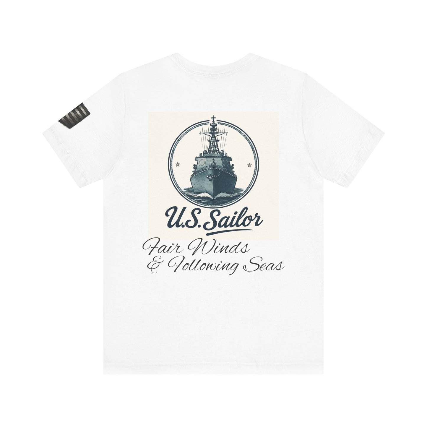 Nautical Tribute Tee - U.S. Sailor - Ocean Lover Gift, Navy Pride, Maritime Apparel, Casual Wear, Adventures Await