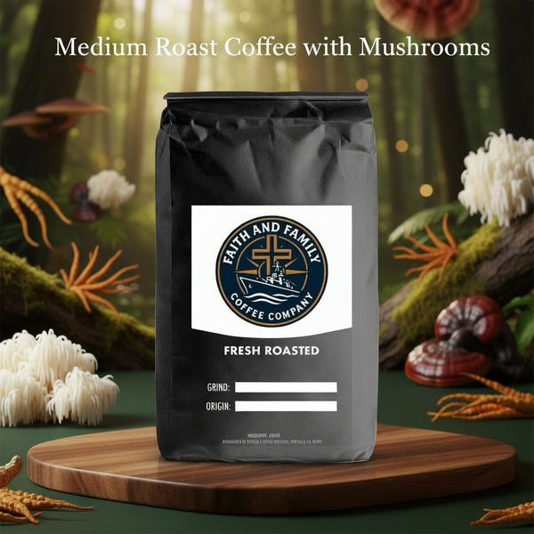 Coffee with Mushrooms Medium Roast