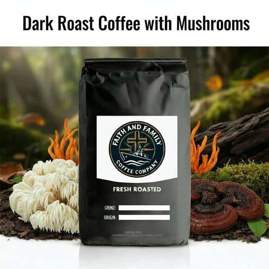 Coffee with Mushrooms Dark Roast